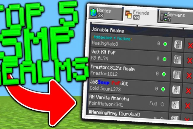 Top 5 Survival Realms SMP To Join For MCPE 1.19! - Minecraft Bedrock Edition