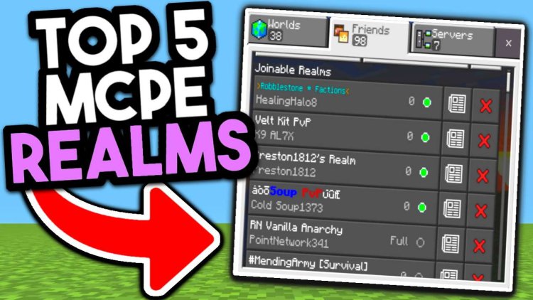 Top 5 REALMS SMP For Minecraft Bedrock 1.20!