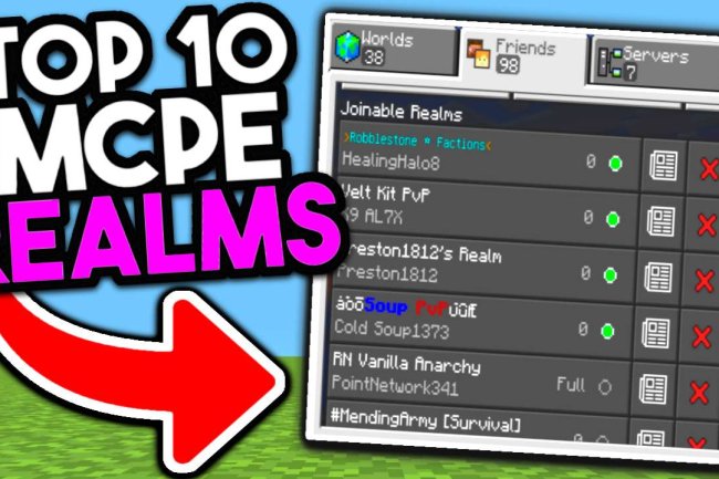 Top 10 Realms SMP For Minecraft Bedrock 1.20! (REALM CODE)