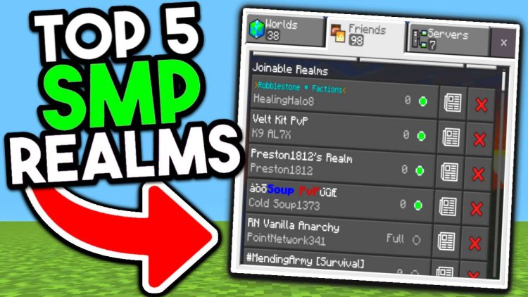 Top 5 Survival SMP Realms For Minecraft Bedrock 1.20! (REALM CODES)