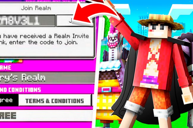 One Piece Realm SMP For Minecraft Bedrock 1.20! (REALM CODE) - MCPE, Xbox, Windows, PS4