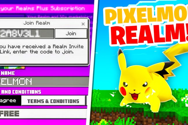 JOIN Minecraft Bedrock PIXELMON REALM! (1.20+ REALM CODE)