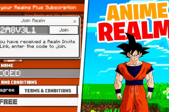 DRAGON BALL Realm For MCPE 1.20 (REALM CODE) | Minecraft Bedrock Edition