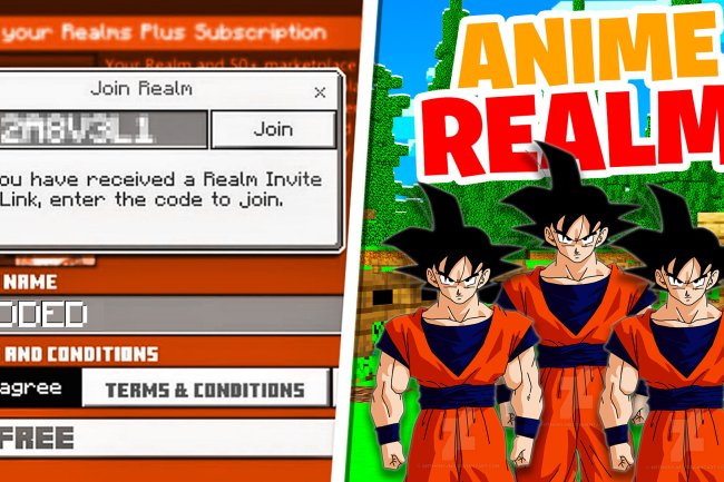 DRAGON BALL *Modded* Realm For MCPE 1.20 (REALM CODE) | Minecraft Bedrock Edition