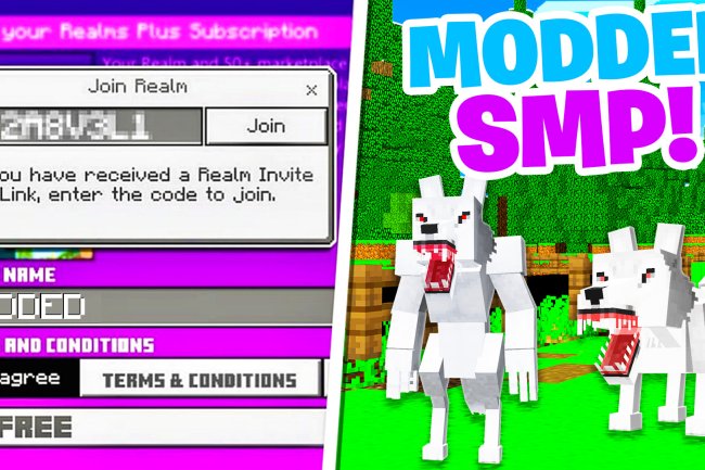*New* MODDED Realm For MCPE 1.20+ (REALM CODE) | Minecraft Bedrock Edition 2024