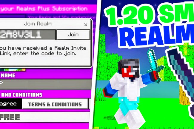 NEW *SMP* Realm For MCPE 1.20 (REALM CODE) | Minecraft Bedrock Edition