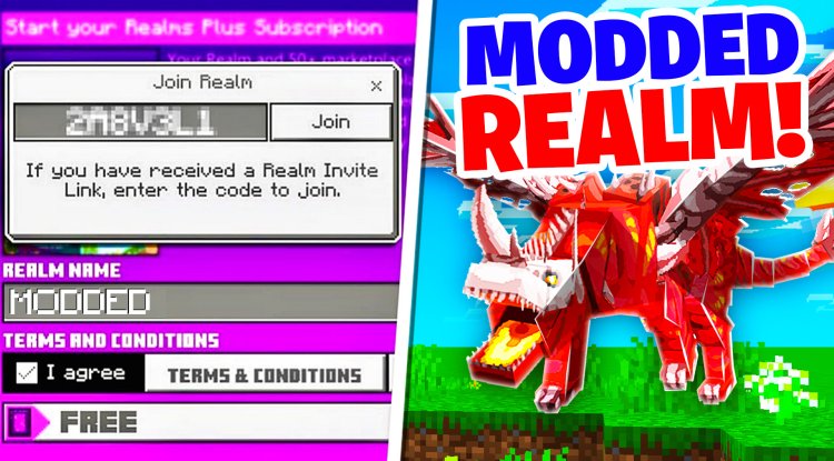 MODDED Realm For MCPE 1.20+ (REALM CODE) | Minecraft Bedrock Edition ...