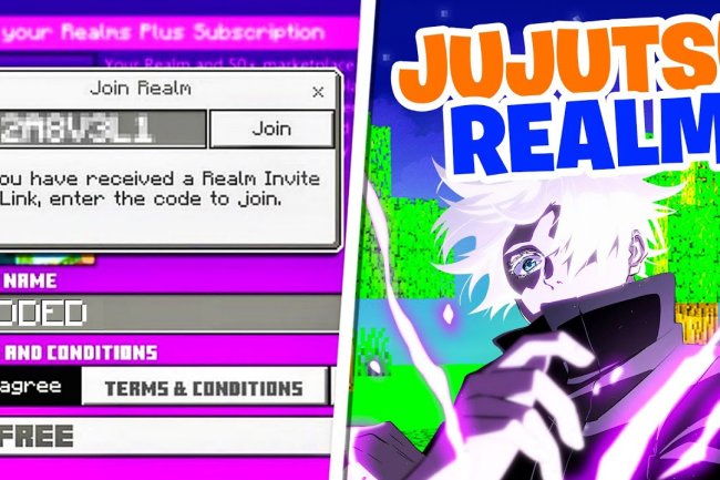 BEST *MODDED* JUJUTSU KAISEN REALM 1.21 [REALM CODE]