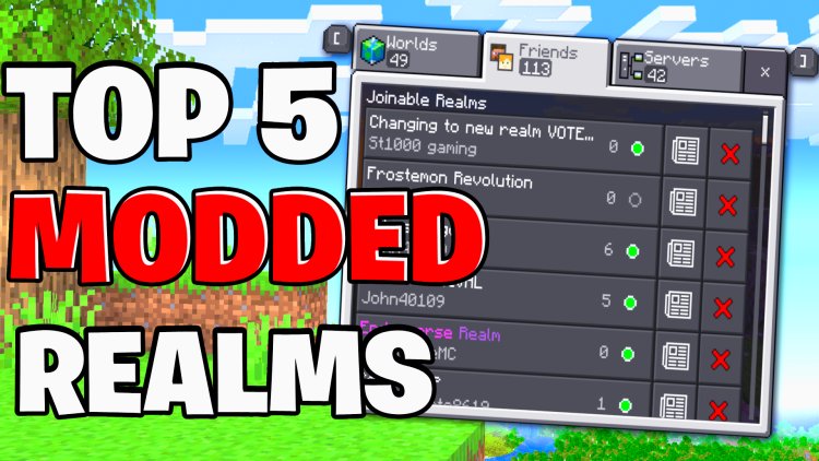 Top 5 Modded REALMS SMP For Minecraft Bedrock 1.21! - REALM CODES