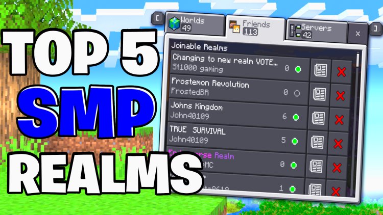 Top 5 Survival REALMS For Minecraft Bedrock 1.21! - REALM CODES