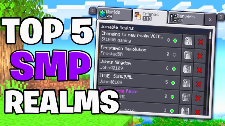 Top 5 BEST Realms For Minecraft Bedrock 1.21! - REALM CODES