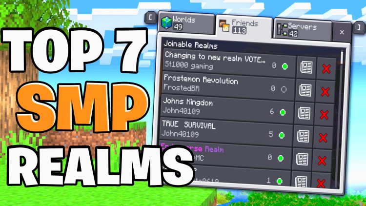 Top 7 BEST Realms SMP For Minecraft Bedrock 1.21! - REALM CODES