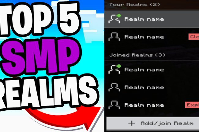 Top 5 REALMS SMP For Minecraft Bedrock 1.21! (June 2025) - REALM CODES