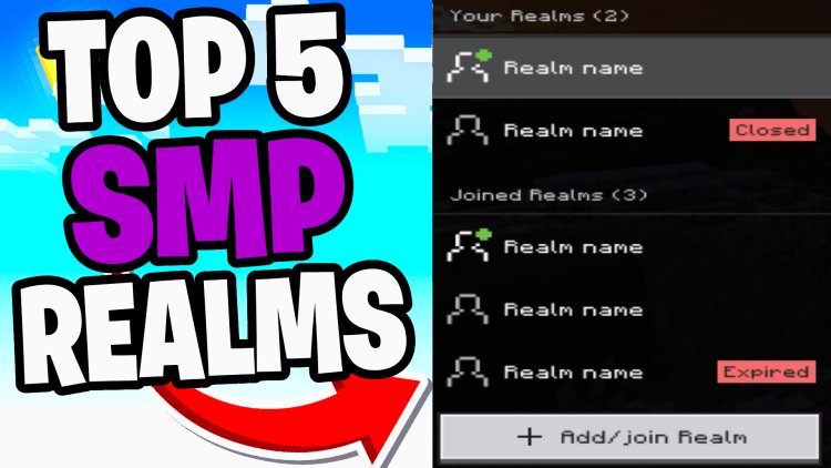 Top 5 REALMS SMP For Minecraft Bedrock 1.21! (June 2025) - REALM CODES