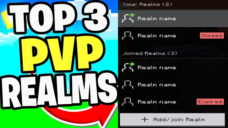Top 3 PvP Realms for Minecraft Bedrock (2026) – BEST Realm Codes!