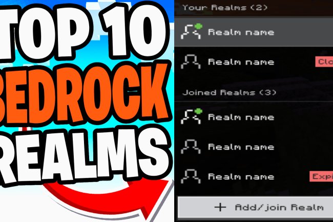 Top 10 BEST Minecraft Bedrock Realms 2026! (IOS, Android, Windows)– Realm Codes